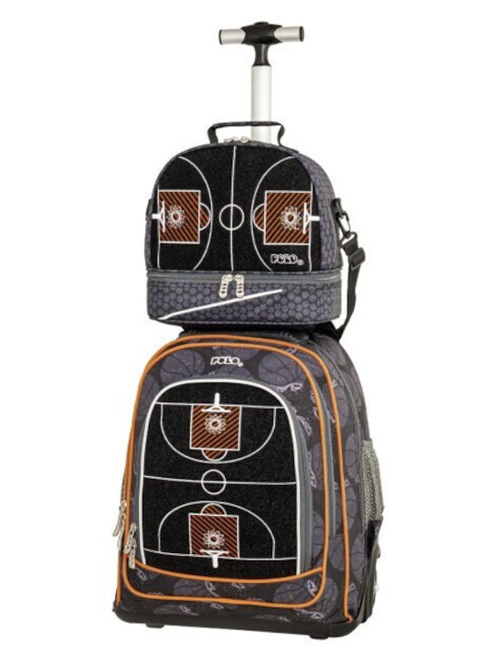 Polo Orbit School Trolley Bag Elementary With Water Bottle Holder Basketball 30L 36 x 26 x 43cm 2026