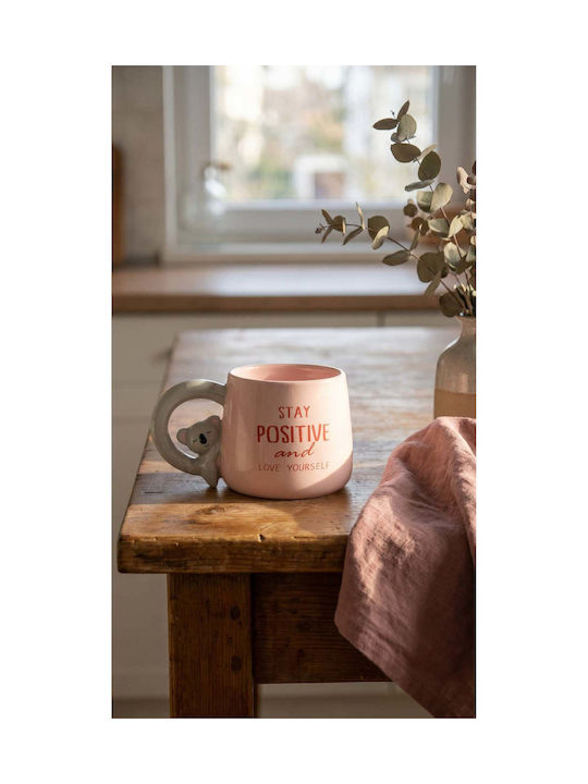 SteweHome Ceramic Pink Mug 400ml