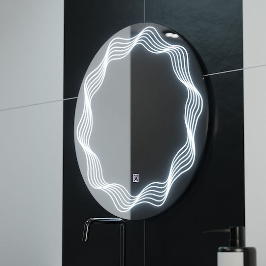 Alista Home Rund LED Berührung Badezimmerspiegel 60x60cm Transparent Alista Home Rund LED Berührung Badezimmerspiegel 60x60cm Transparent