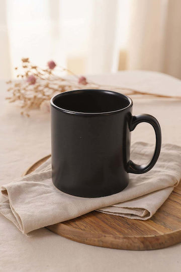 SteweHome Κούπα Κεραμική Μαύρη 345ml 6τμχ SteweHome Κούπα Κεραμική Μαύρη 345ml 6τμχ