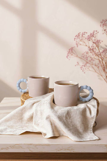 SteweHome Κούπα Κεραμική Μπεζ 260ml 2τμχ SteweHome Κούπα Κεραμική Μπεζ 260ml 2τμχ