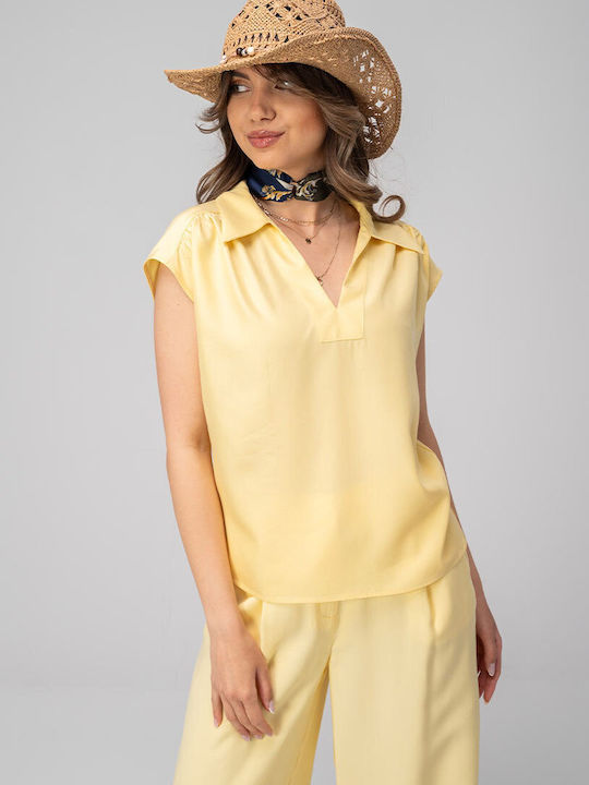 Kara Bluza Damă Kara Galben