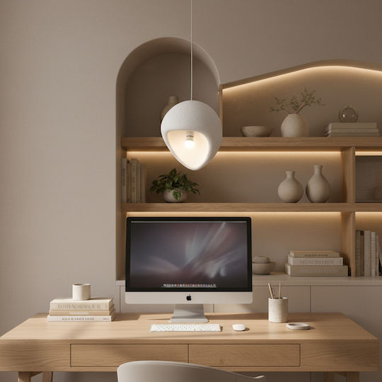 Alista Home Lumini Suspendate Alb Cu Bază De Bec E27 Înălțime Reglabilă