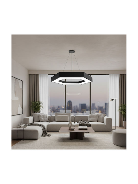 Alista Home Lumini Suspendate Negru LED cu Lumină Alb Rece Înălțime Reglabilă