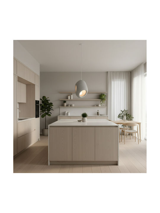 Alista Home Lumini Suspendate Gri Cu Bază De Bec E27 Înălțime Reglabilă