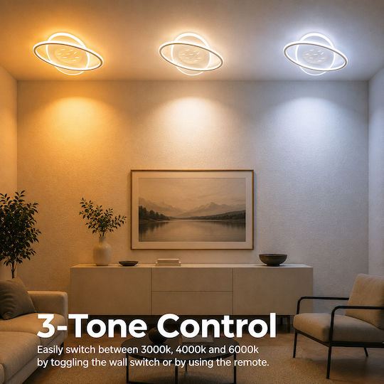 Alista Home Πλαφονιέρα LED με Τηλεχειριστήριο Alista Home Πλαφονιέρα LED με Τηλεχειριστήριο