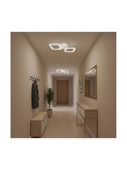 Alista Home Πλαφονιέρα Οροφής Λευκή με Ενσωματωμένο LED