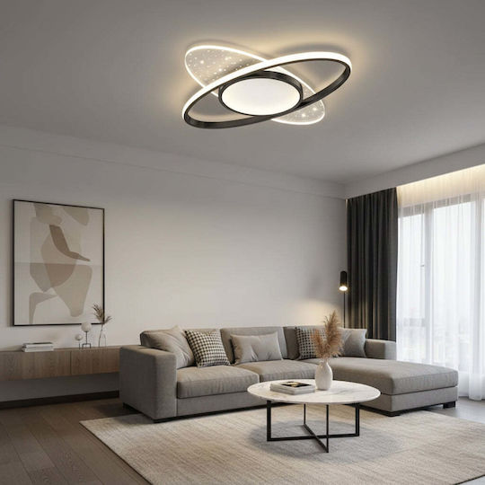 Alista Home Ceiling Light Black with Integrated LED and Remote Control