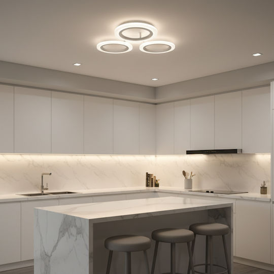 Alista Home Таванна плафониера Бяла с Интегриран LED