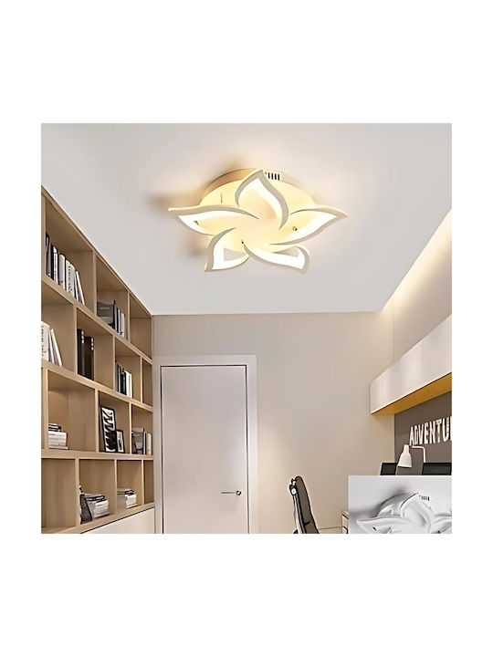 Alista Home Plafonieră de Tavan Albă cu LED Integrat și Telecomandă