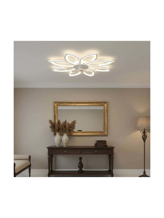 Alista Home Ceiling Mount Light White with Integrated LED and Remote Control