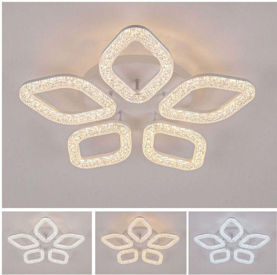 Alista Home Πλαφονιέρα Οροφής Χρυσή με Ενσωματωμένο LED και Τηλεχειριστήριο