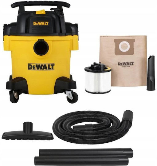 DEWALT Σκούπα Υγρών / Στερεών 1050W με Πλαστικό Κάδο 20lt