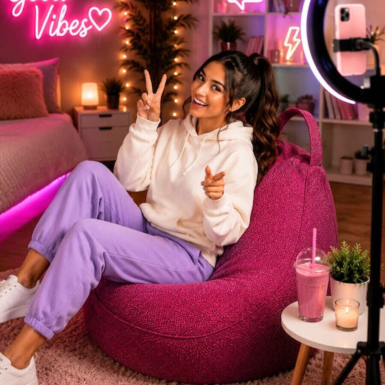 Beanbag Fucsia pentru Copii