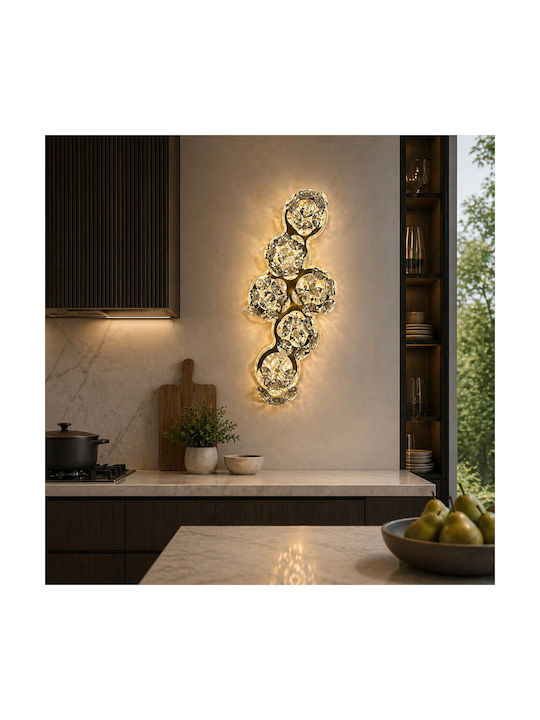Alista Home Lampă De Perete Modernă Cu LED Integrat Și Lumină Albă Naturală Auriu
