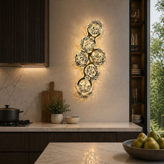 Alista Home Modern Wall Lamp with Integrated LED and Natural White Light Gold