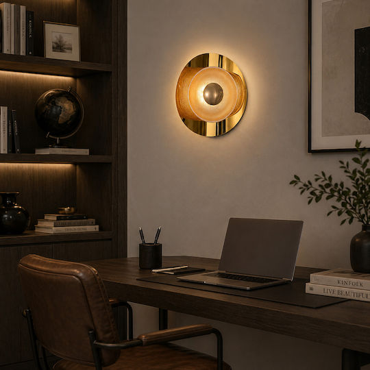 Alista Home Φωτιστικό Τοίχου LED Χρυσό Alista Home Φωτιστικό Τοίχου LED Χρυσό