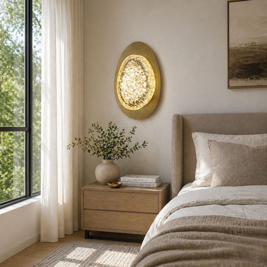 Alista Home Φωτιστικό Τοίχου LED Χρυσό Alista Home Φωτιστικό Τοίχου LED Χρυσό