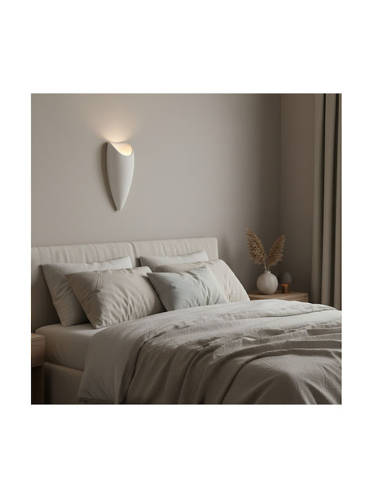 Alista Home Lampă de Perete Modernă cu Dulie E27 Albă 40x18x15cm