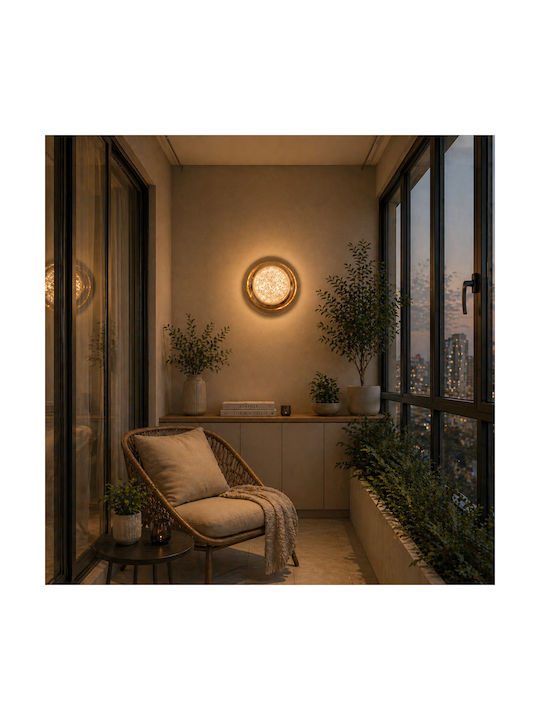 Alista Home Corp de Iluminat de Perete Modern cu LED Integrat și Lumină Albă Naturală Auriu 20cm