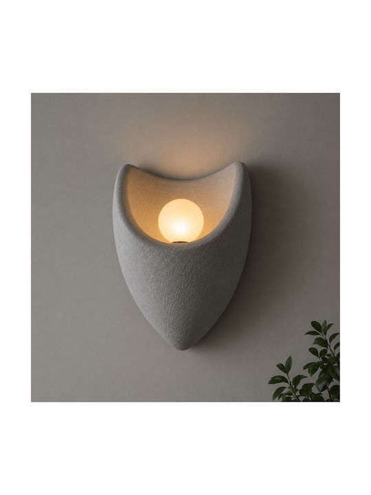 Alista Home Lampă de Perete Modernă cu Dulie E27 Gri
