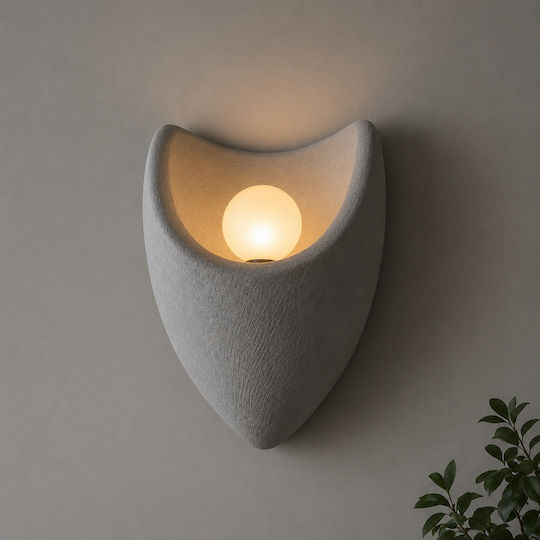 Alista Home Lampă de Perete Modernă cu Dulie E27 Gri