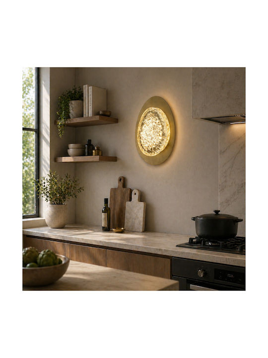 Alista Home Lămpi de Perete Moderne cu LED Integrat și Lumină Albă Naturală Auriu