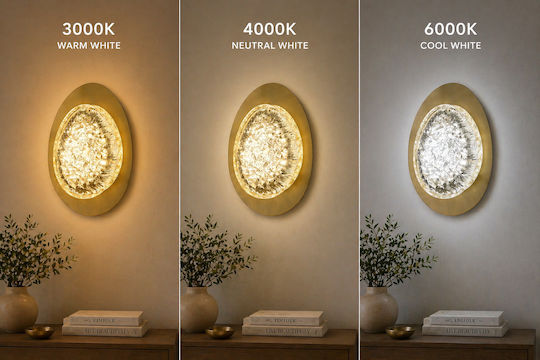 Alista Home Modern Wall Lamp with Integrated LED and Natural White Light Gold