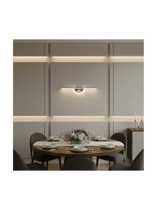 Alista Home Lampă de Perete Modernă cu LED Integrat și Lumină Albă Naturală Neagră