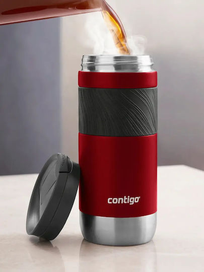 Contigo Μπουκάλι Θερμός Ανοξείδωτο BPA Free 470ml Red με Λαβή