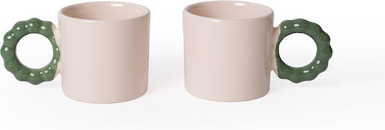 SteweHome Cană Ceramică Bej 260ml 2 Bucăți