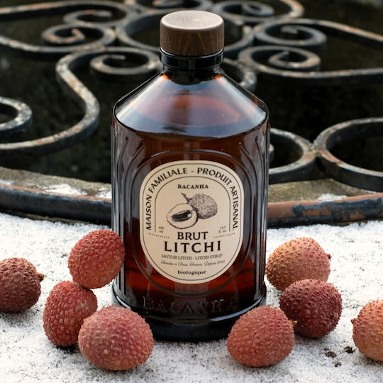 Сироп Личи – Френски сироп за коктейли лимонади десерти Bacanha Brut Litchi 400 мл