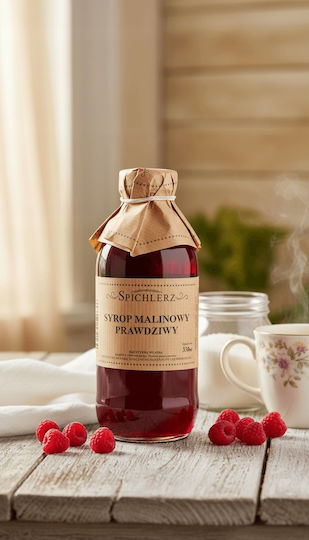 Real Raspberry Syrup 330 Ml From Natural Raspberries Tea Desserts