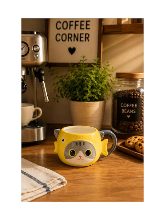 SteweHome Ceramic Mug With Lid White