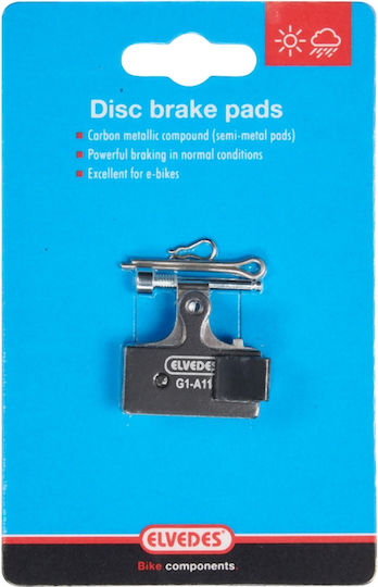 Elvedes Carbon Metallic Brake Pads Shimano Xtr Xt Slx Deore