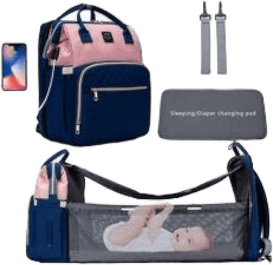 Lequeen Wickeltasche Umhängetaschen / Handtaschen Blau 30x23x42cm