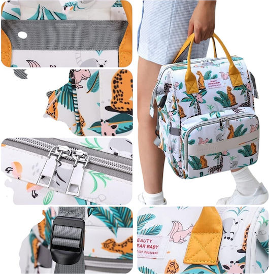 Queen Mother Geantă- Rucsac pentru scutece Albastră 40x26x13cm
