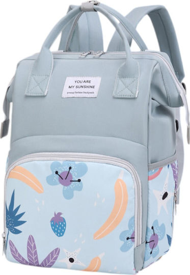Queen Mother Geantă- Rucsac pentru scutece Albastră 40x26x13cm