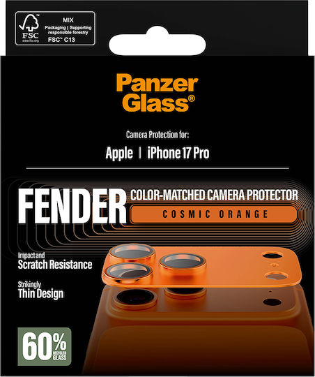 PanzerGlass Fender Handy-Kameraschutz Metallrahmen Orange Für iPhone 17 Pro