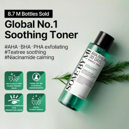 Some By Mi AHA-BHA-PHA 30 Tage Wunder Flüssiges Gesichtswasser mit AHA BHA & Niacinamid 30ml