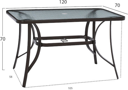 Garten- und Outdoor-Möbelsets 5 Stück Für klassische Veranda Braune Garten- und Outdoor-Möbelsets 5 Stück Für klassische Veranda Braune
