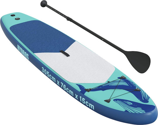 vidaXL Inflatable SUP Board with Length 3.05m Turquoise