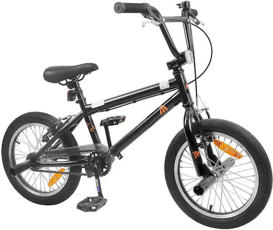 vidaXL 16" Kinderfahrrad BMX Schwarz