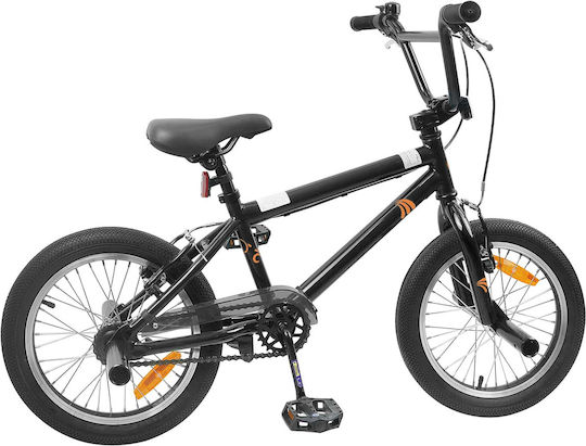vidaXL 16" Kinderfahrrad BMX Schwarz
