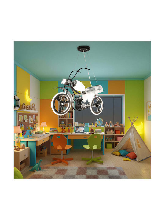 Alista Home Candelabru Pentru Copii Suspendat Din Metal 40W Cu Soclu E27 Negru