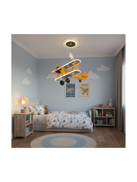 Alista Home Candelabru pentru copii suspendat 80W cu soclu E27 portocaliu