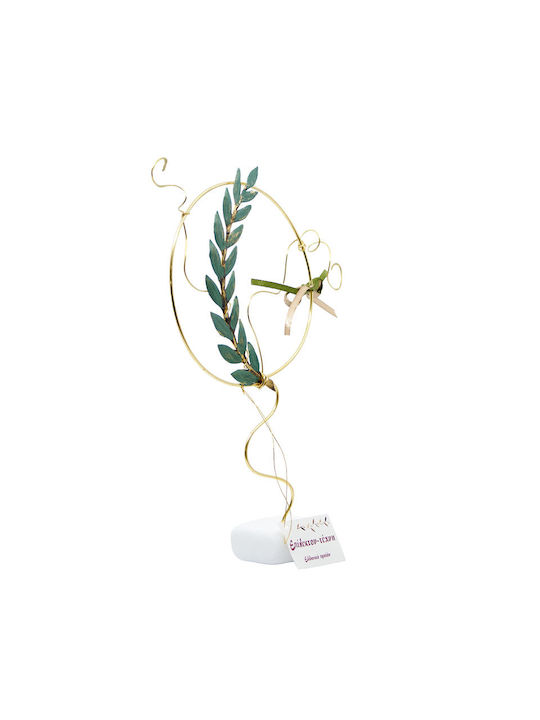 Epilekton-art 07-701 Handmade Tabletop Decor – Olive Branch Circle Large 24x17