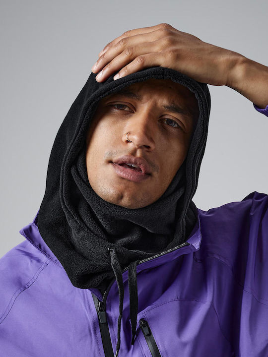 Beechfield Fleece Hood Αθλητικό Περιλαίμιο Μαύρο