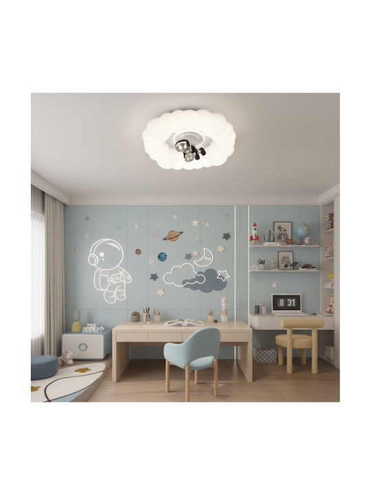 Alista Home Candelabru Pentru Copii Lampă De Tavan 75W Cu Soclu E27 Albă