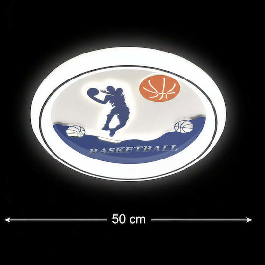 Alista Home Πολύφωτο Παιδικό Φωτιστικό Πλαφονιέρα 88W με Υποδοχή E27 Γαλάζια